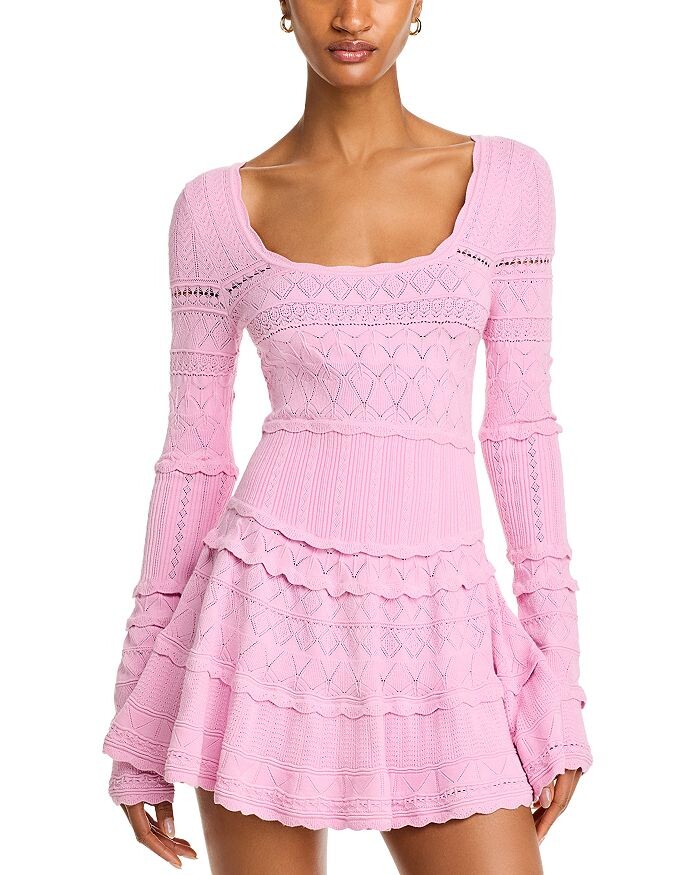 

Лавандовое платье LoveShackFancy, розовый