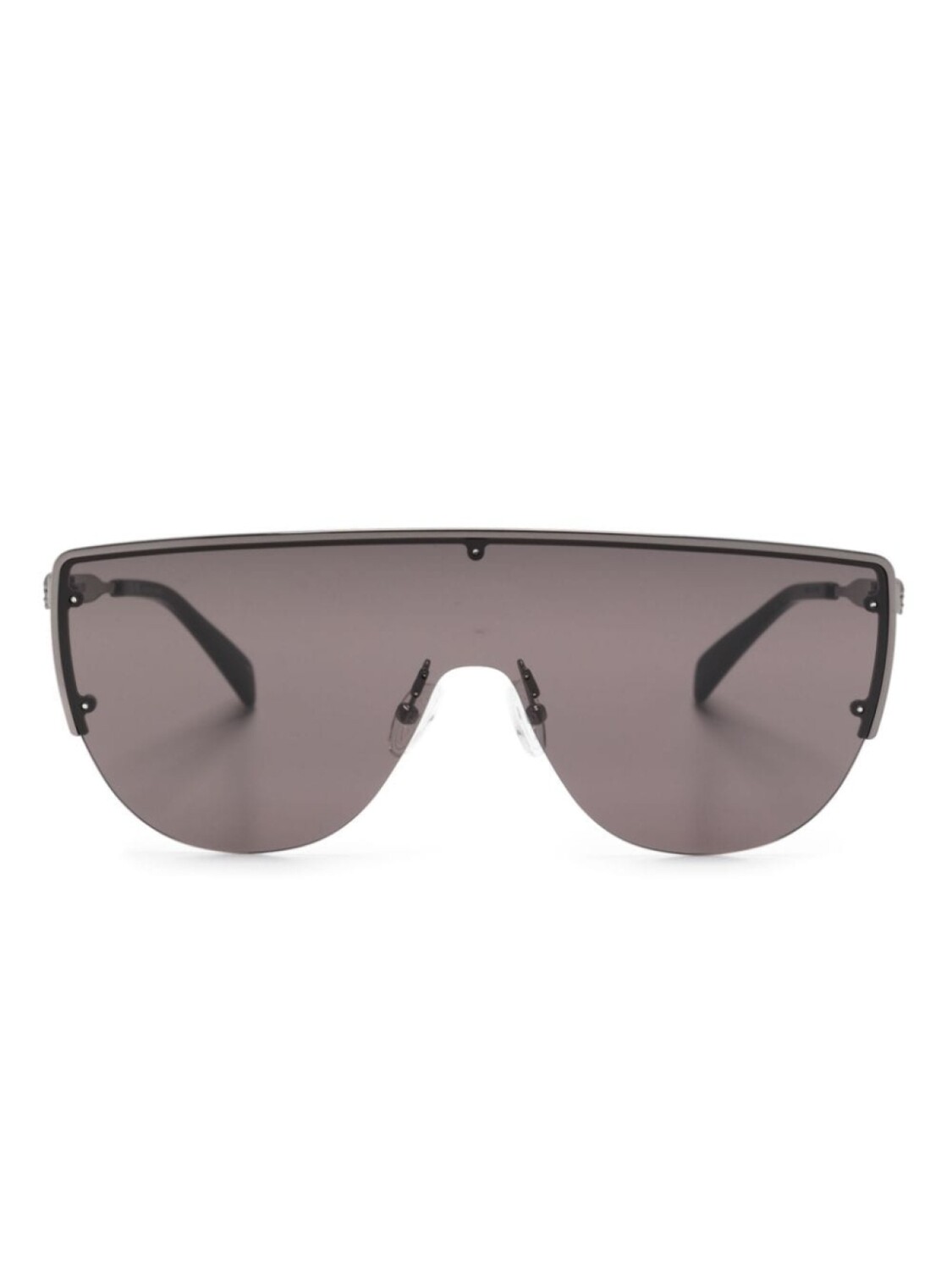 

Alexander McQueen Eyewear солнцезащитные очки-маска, черный