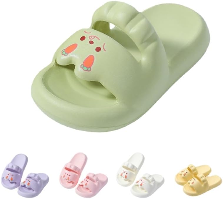 

Милые тапочки ALBIVA с кроликом для женщин, противоскользящие, для дома и улицы, для ванной, кавайные подарки для женщин и мужчин, зеленый