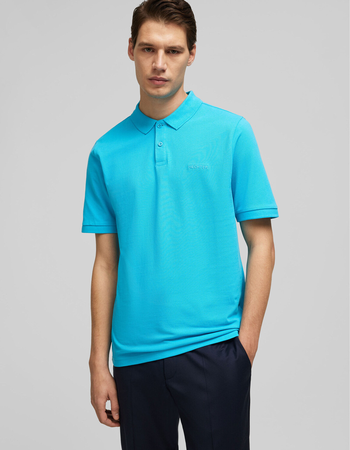 

Поло HECHTER PARIS, цвет turquoise