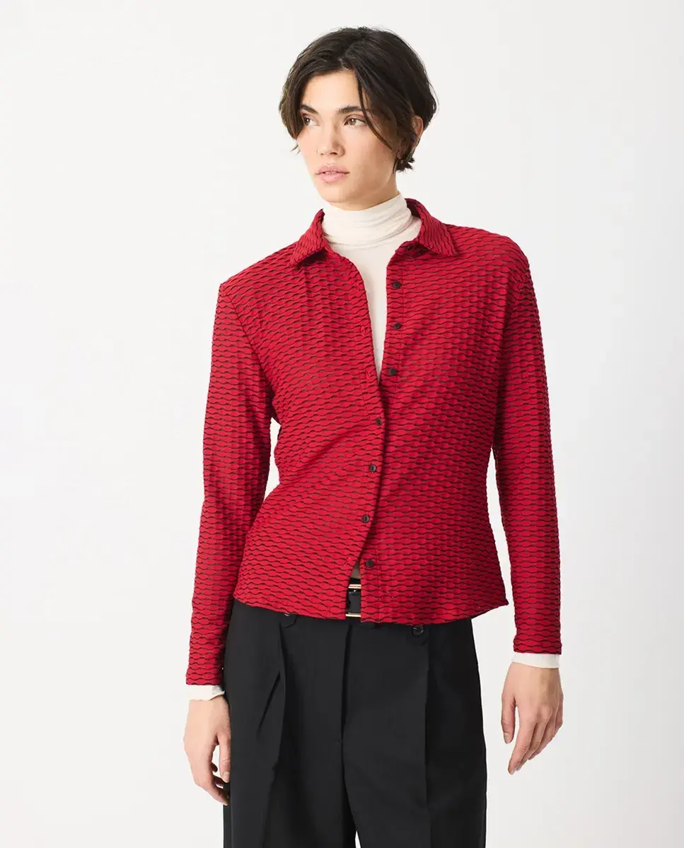 

Женская базовая рубашка на пуговицах Escorpion, мультиколор