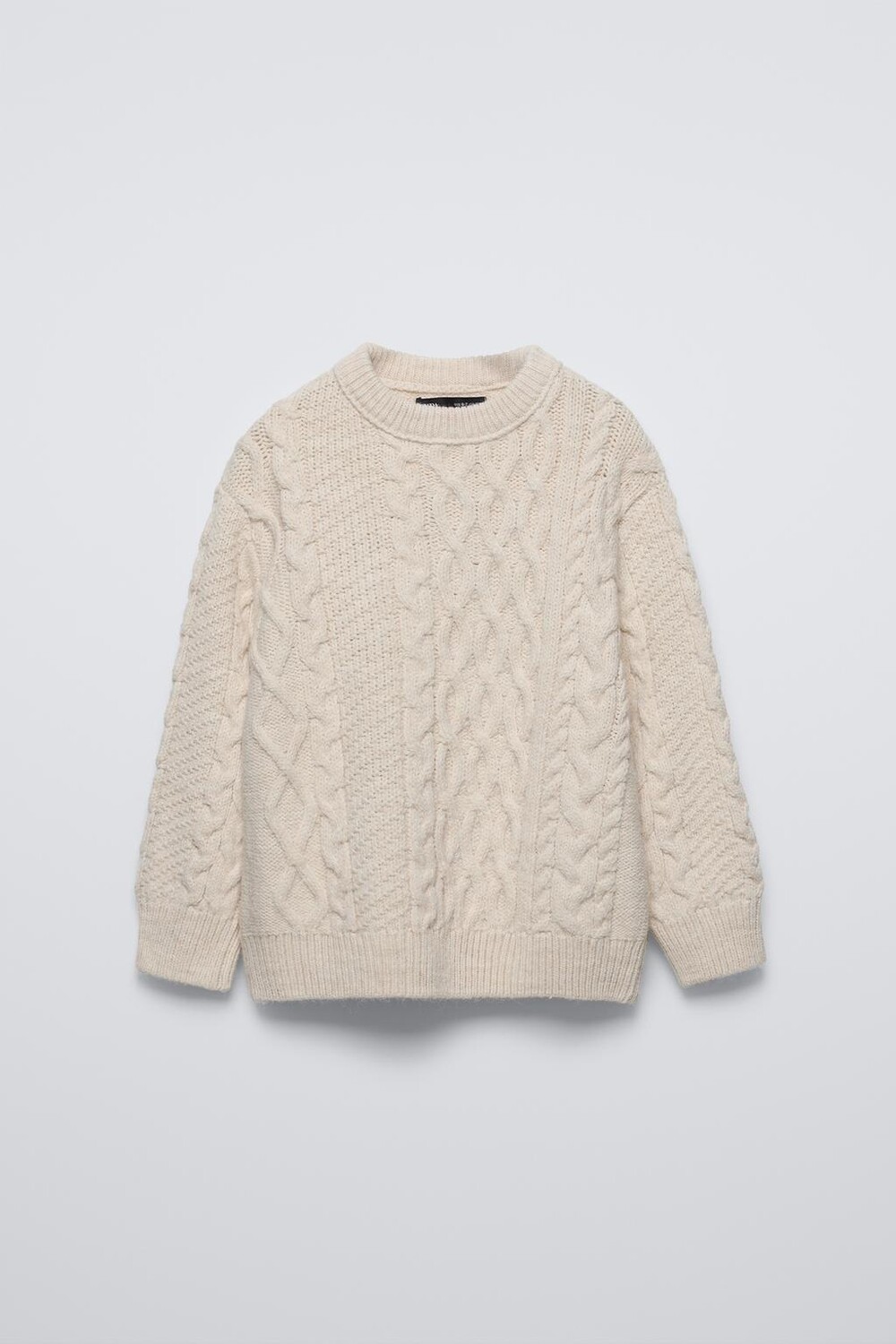 

Свитер с клещами ZARA, цвет oyster/white
