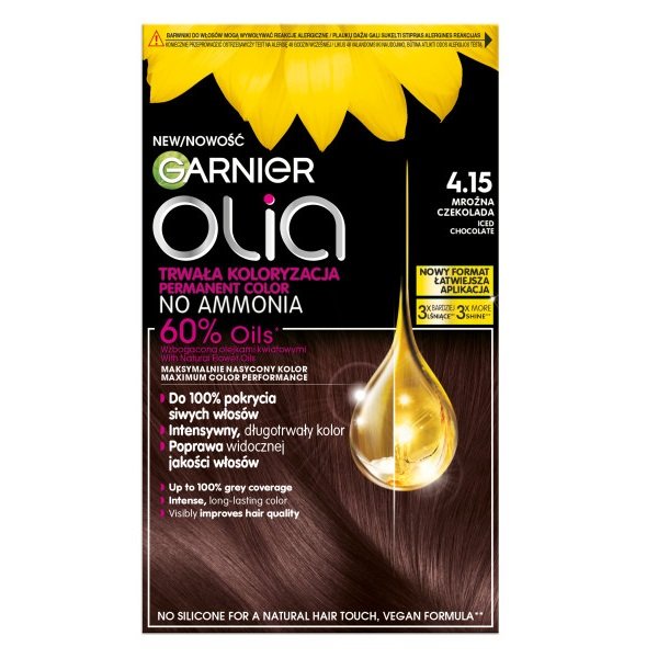 

Краска для волос Garnier Olia 4.15 Морозный шоколад