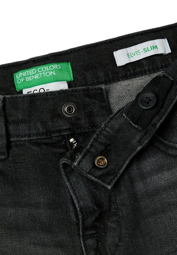 Джинсы ecorecycle с пятью карманами и прямым кроем United Colors Of Benetton, Black — фото 3