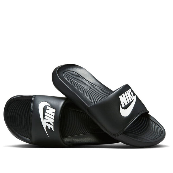 Тапочки victori one slide 'black white' Nike, черный