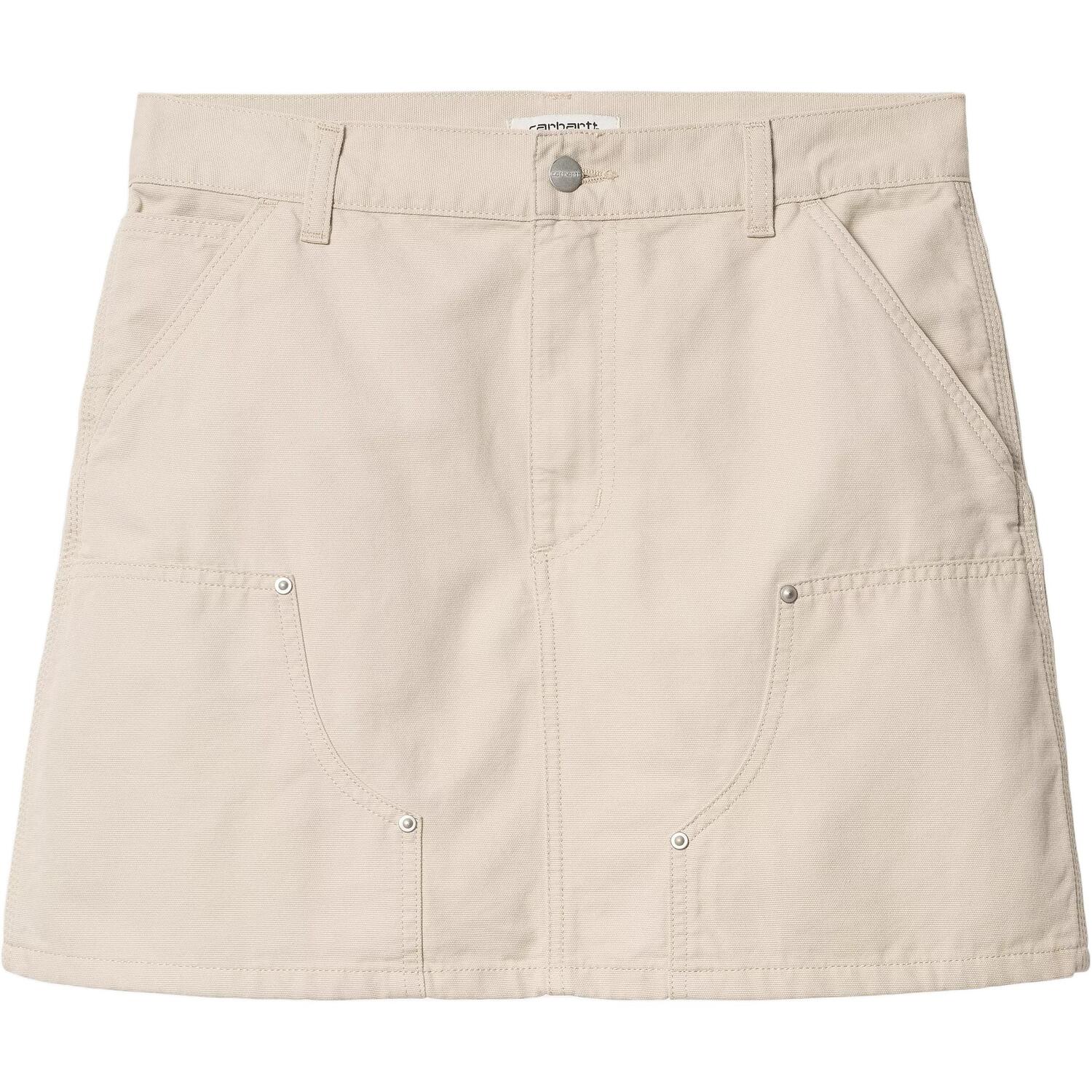 

Мини-юбка с лого-патчем Carhartt WIP, хаки