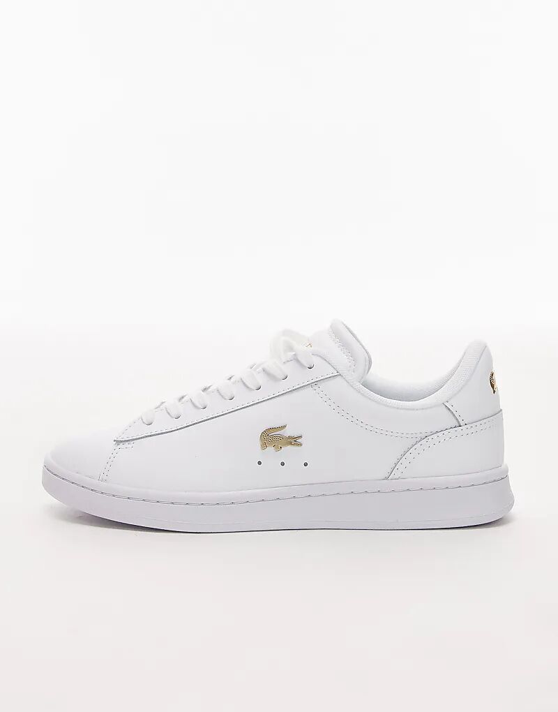 Кроссовки Lacoste Carnaby Set из кожи с логотипом белого цвета — фото 2