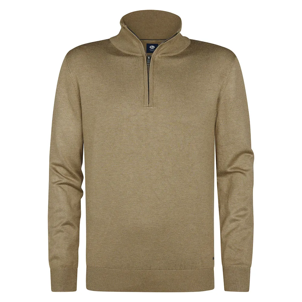 

Свитер Petrol Industries M-3050-KWC207 half zip, коричневый