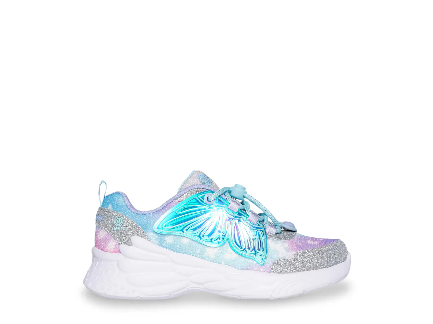Кроссовки Dream Racer Wing Brights Sneaker Skechers, серебристый/синий — фото 3