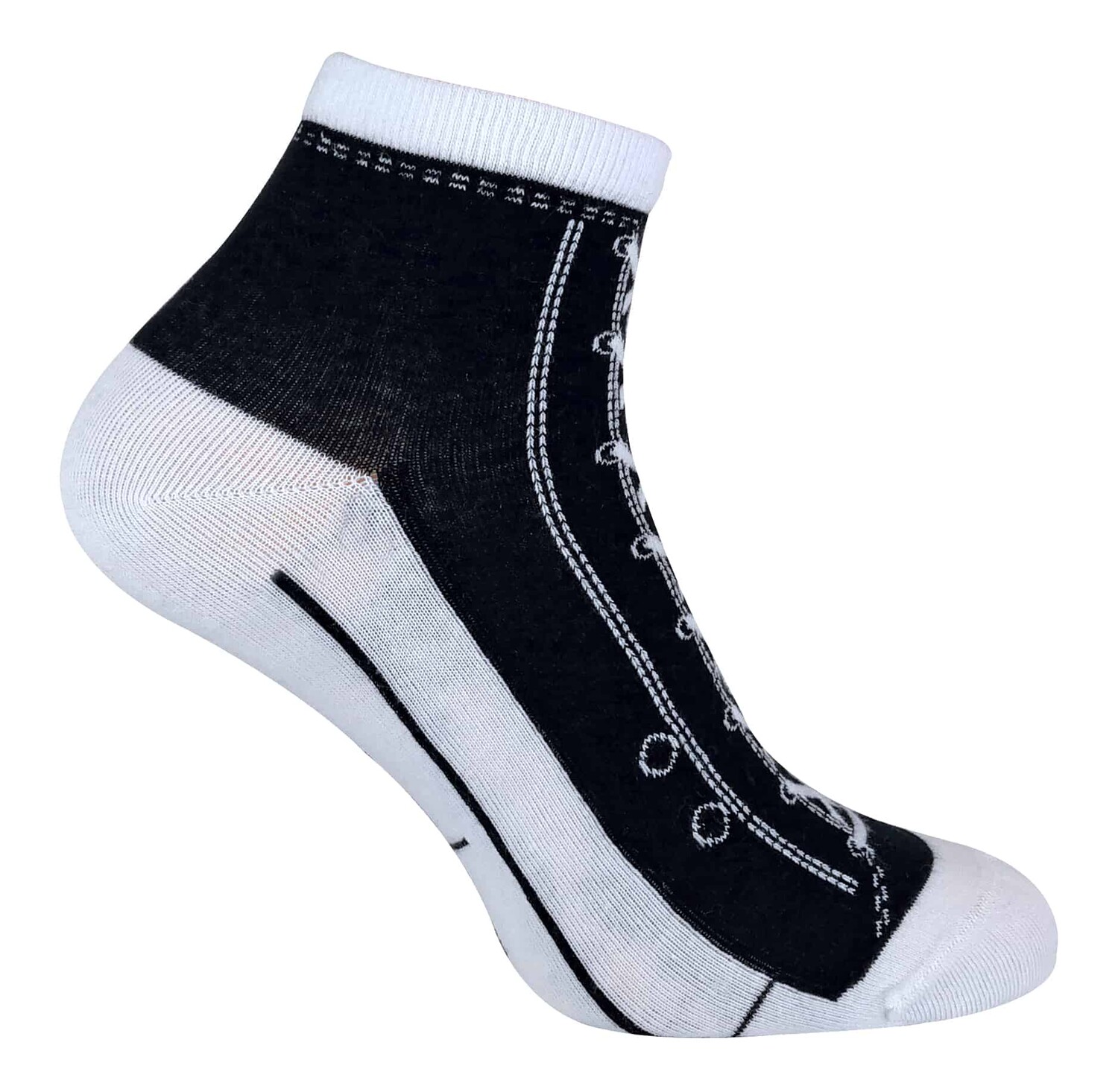 

2 пары носков для взрослых похожих на туфли Sock Snob, черный