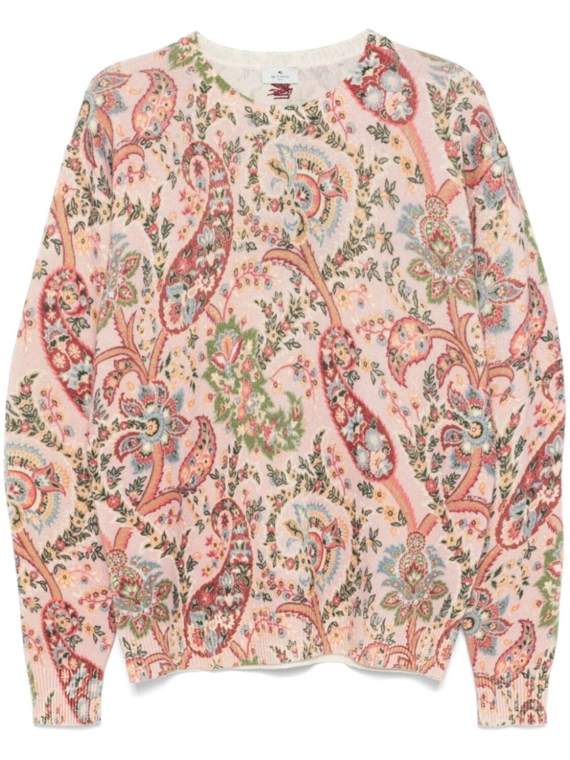 

ETRO свитер с узором пейсли, розовый