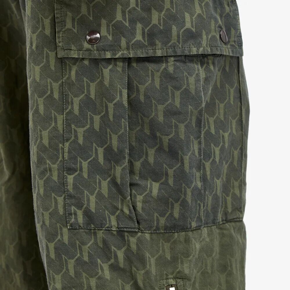 

Dries Van Noten Брюки карго с рисунком Pentin, синий