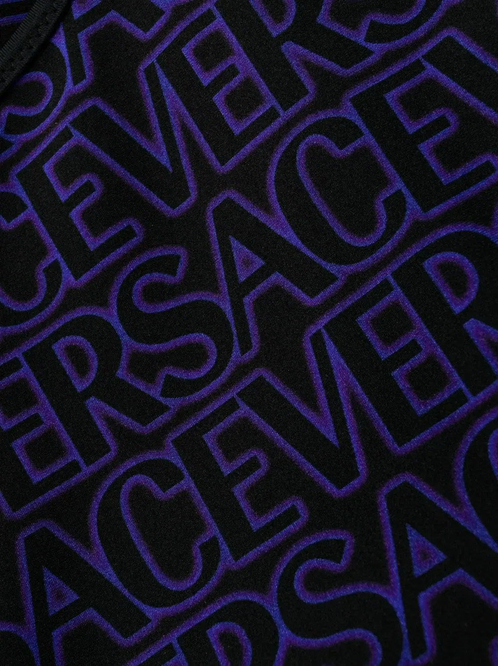 Двусторонний купальник с открытой спиной и логотипом VERSACE, черный — фото 3