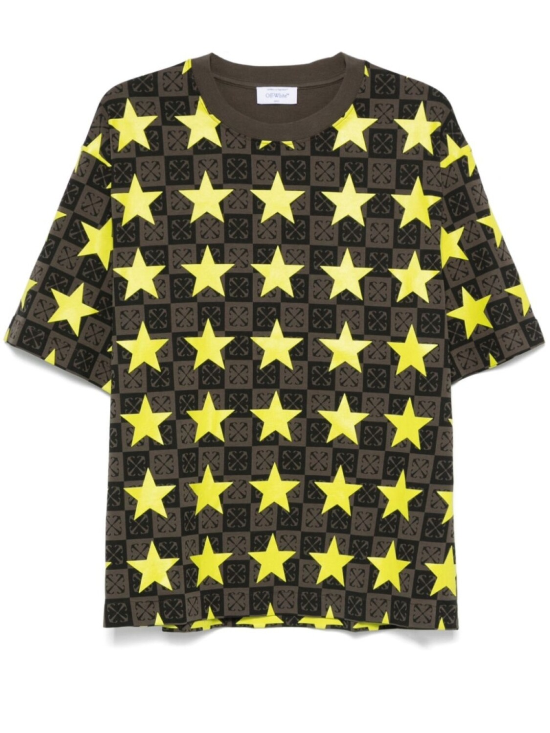 

Off-White футболка Stars AO Skate, зеленый