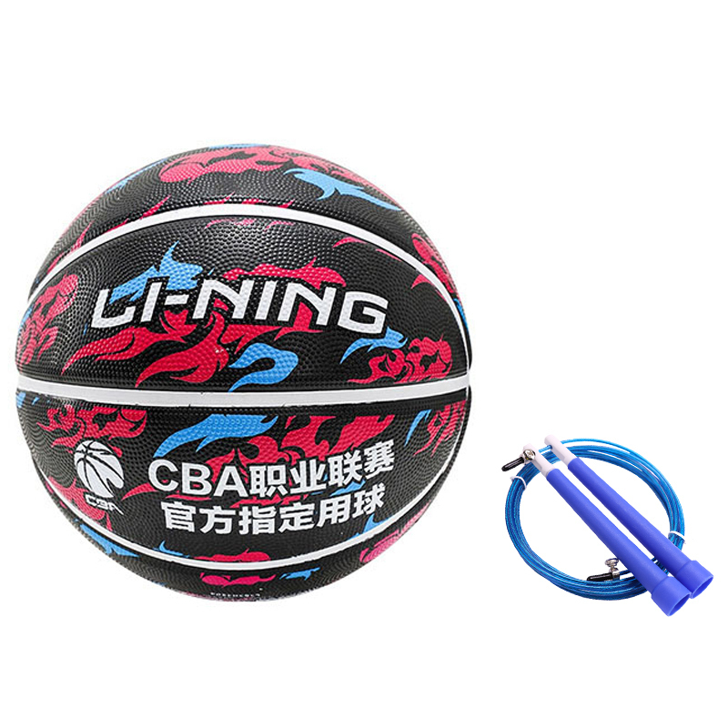 

LINING Резиновый баскетбольный мяч black blue red размер 7 для тренировок и соревнований