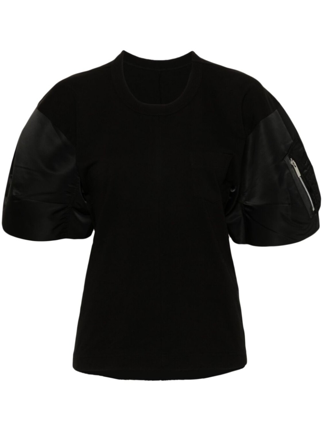 

Sacai футболка с круглым вырезом, черный