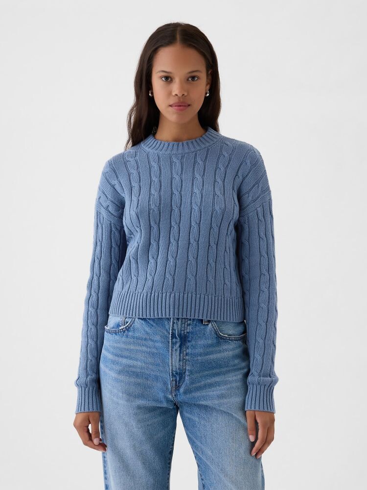 

Укороченный свитер Gap, синий