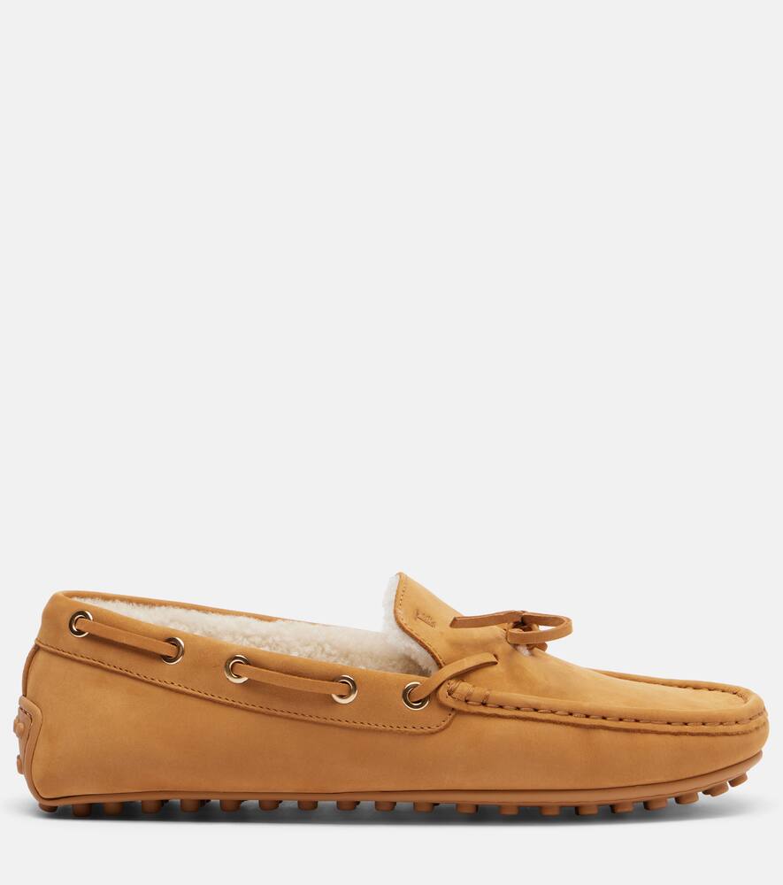 зимние водительские туфли из кожи гоммино Tod's, Cammello Chiaro — фото 4