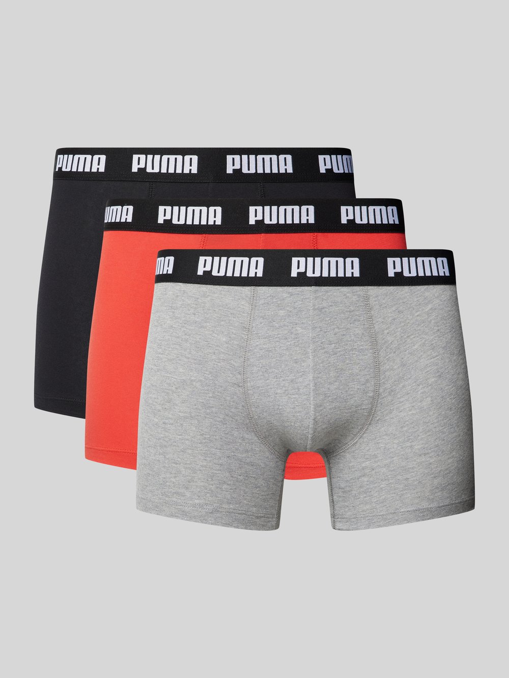 

Трусы-боксеры с эластичным содержимым в упаковке по 3 шт., модель «EVERYDAY» Puma, красный