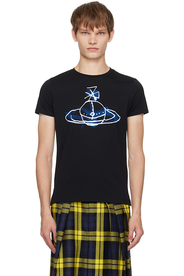 

Футболка с изображением нарисованного шара, Перу Vivienne Westwood, черный