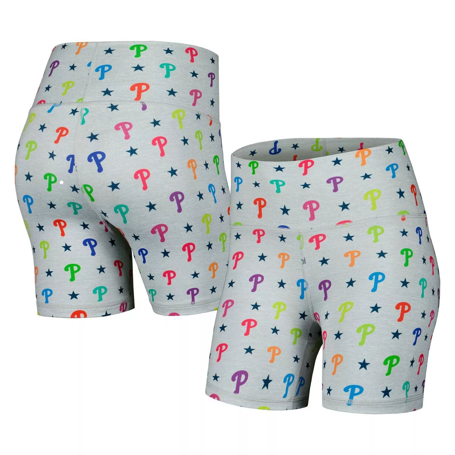

Женские серые шорты Philadelphia Phillies TLC Rainbow