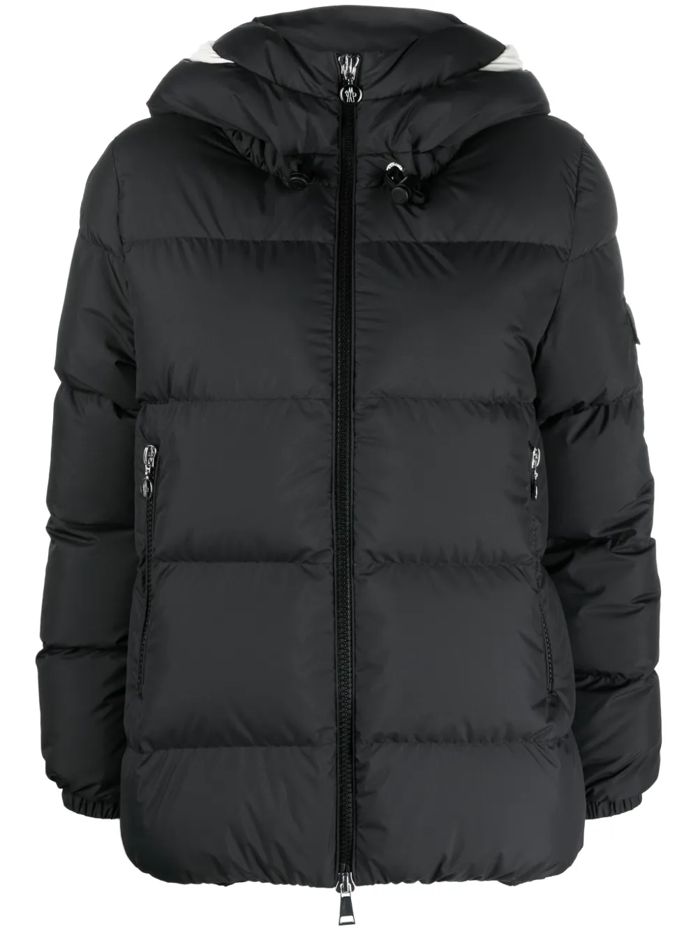 

Пуховик с нашивкой-логотипом MONCLER, черный