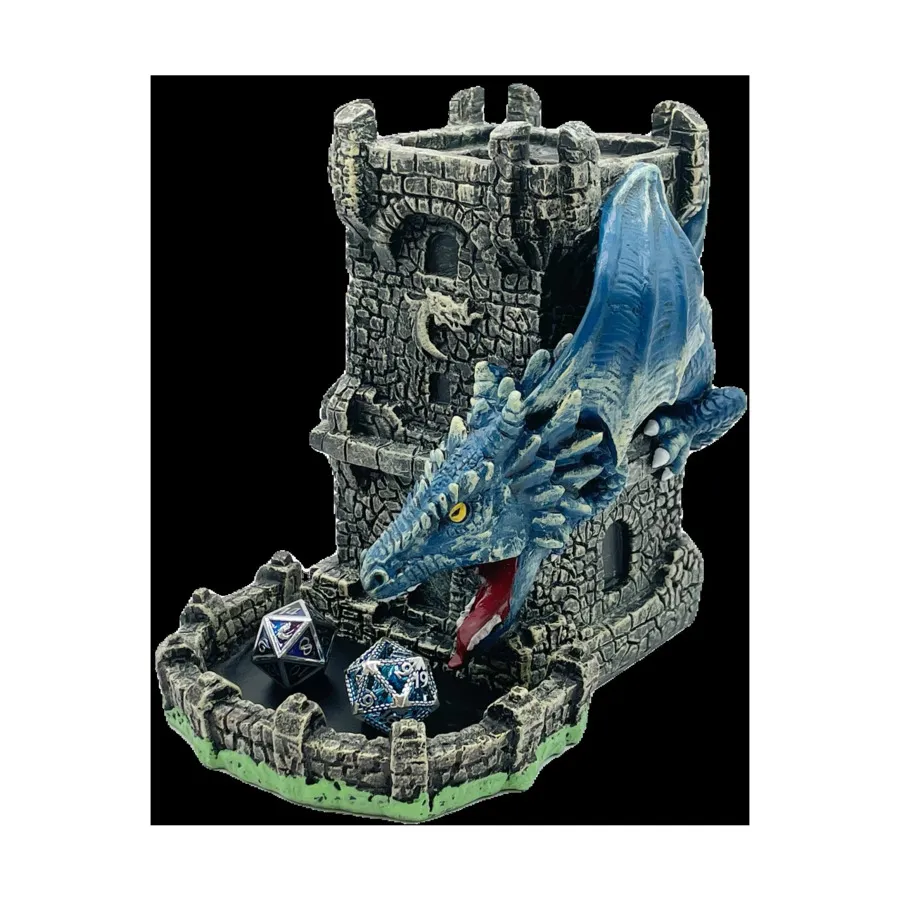

Кости Old School - Башня кубиков ярости драконов - синие, Old School Dice - Dice Towers