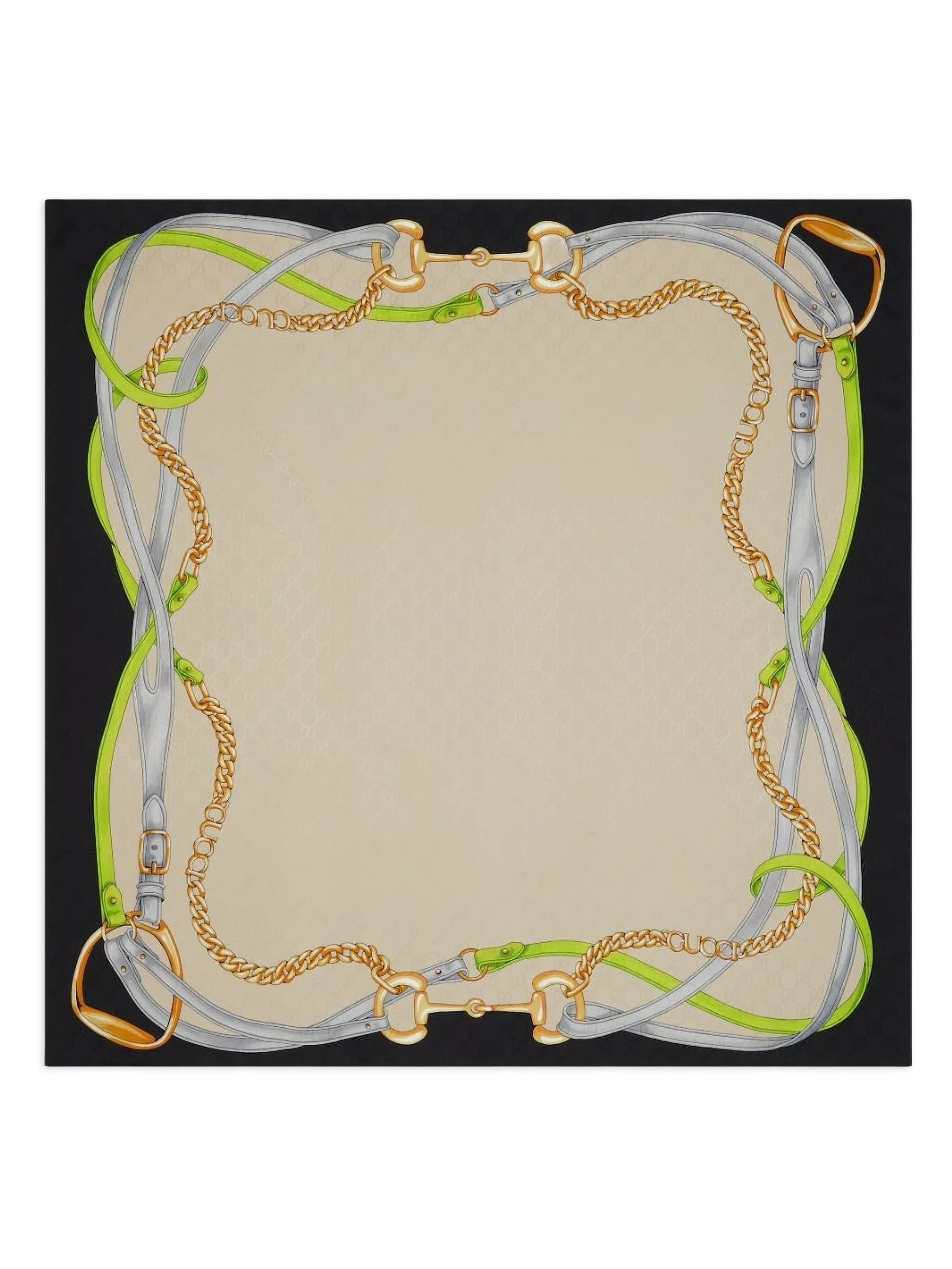 

Шарф с логотипом GG Gucci, зеленый