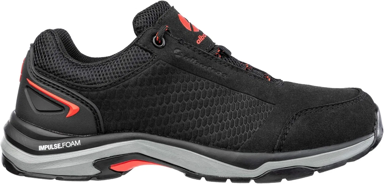 Рабочие ботинки ALBATROS Viale Black Low Work Shoes O1 SRC HRO без металлических деталей, нескользящие, термостойкие, унисекс