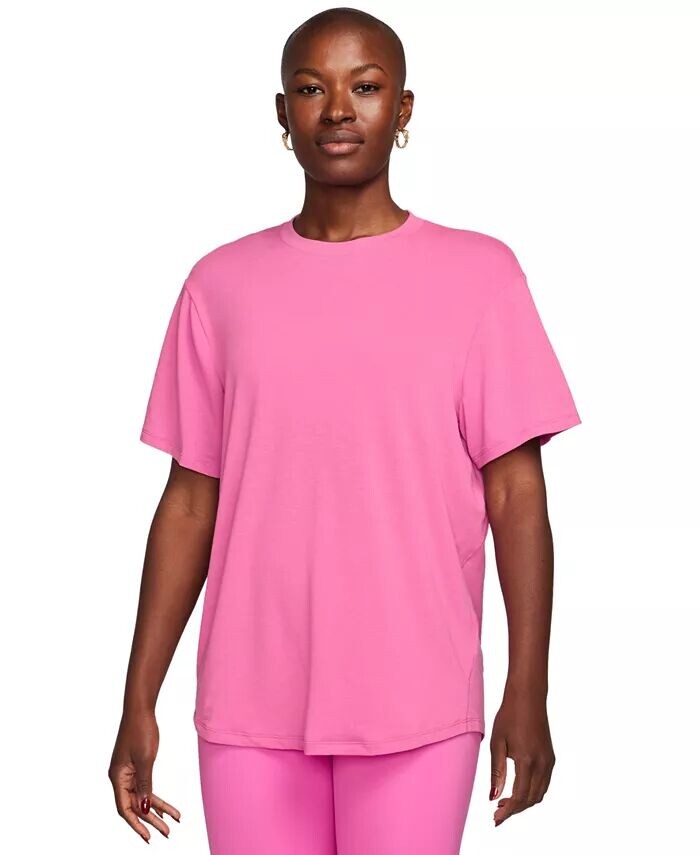 

Женский свободный топ с короткими рукавами One Dri-FIT Nike, розовый