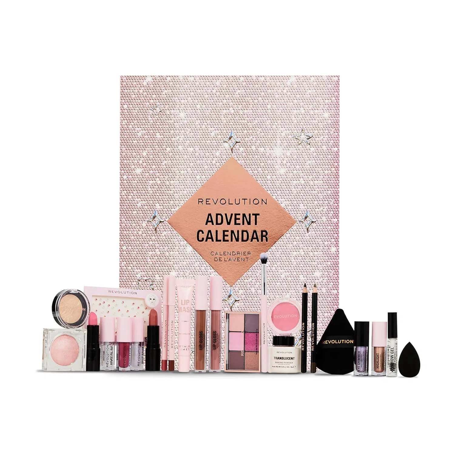 Адвент-календарь Revolution Beauty с 24 продуктами Revolution Beauty London