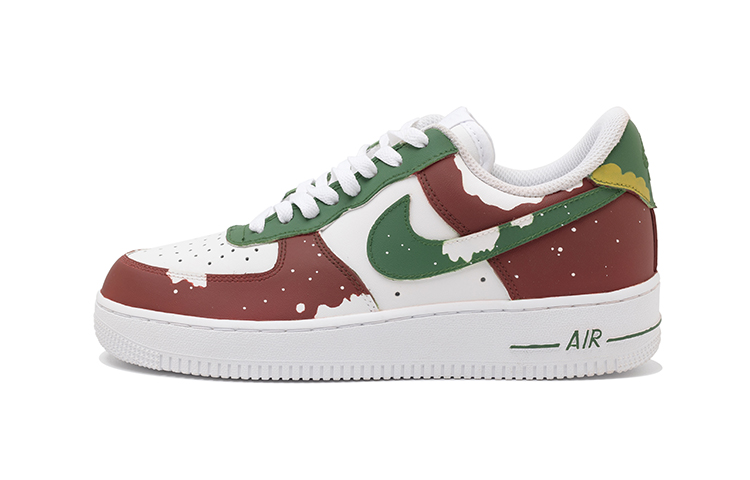 

Кроссовки Nike Air Force 1 Skateboarding Shoes Men Low-top Red, цвет Burgundy