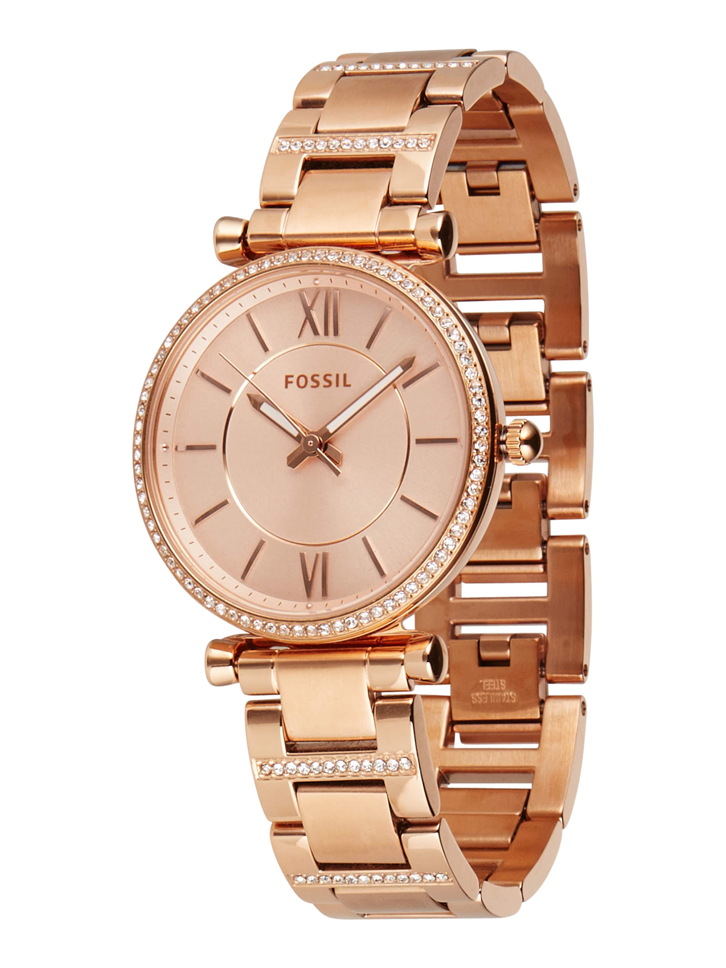 

FOSSIL Аналоговые часы 'Carlie' в Rose Gold