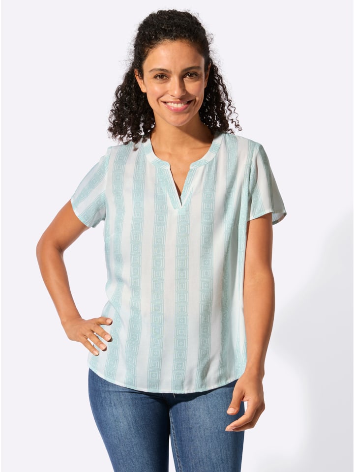 

Блузка с короткими рукавами мятно-белого цвета WITT WEIDEN