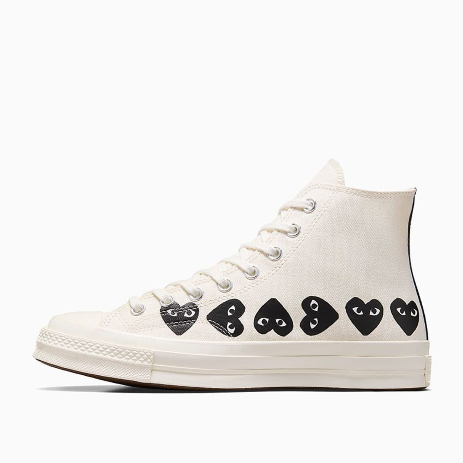 

Converse Chuck 70 CDG HI молочный/черный-Egret A08148C мужские кеды