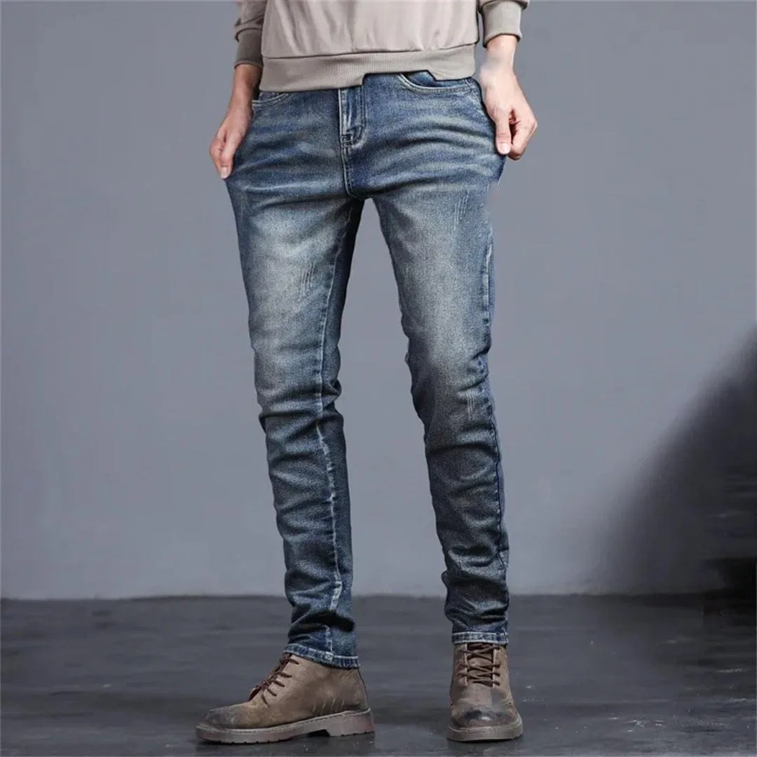 Джинсы Slim Fit Vintage, Черный Серый — фото 3