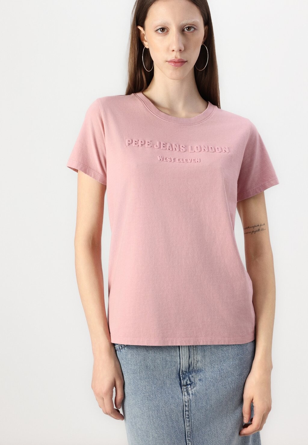 

Футболка с принтом LORETTA Pepe Jeans, светло-розовый