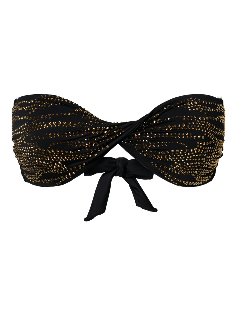 

Топ бикини со стразами Twinset, черный