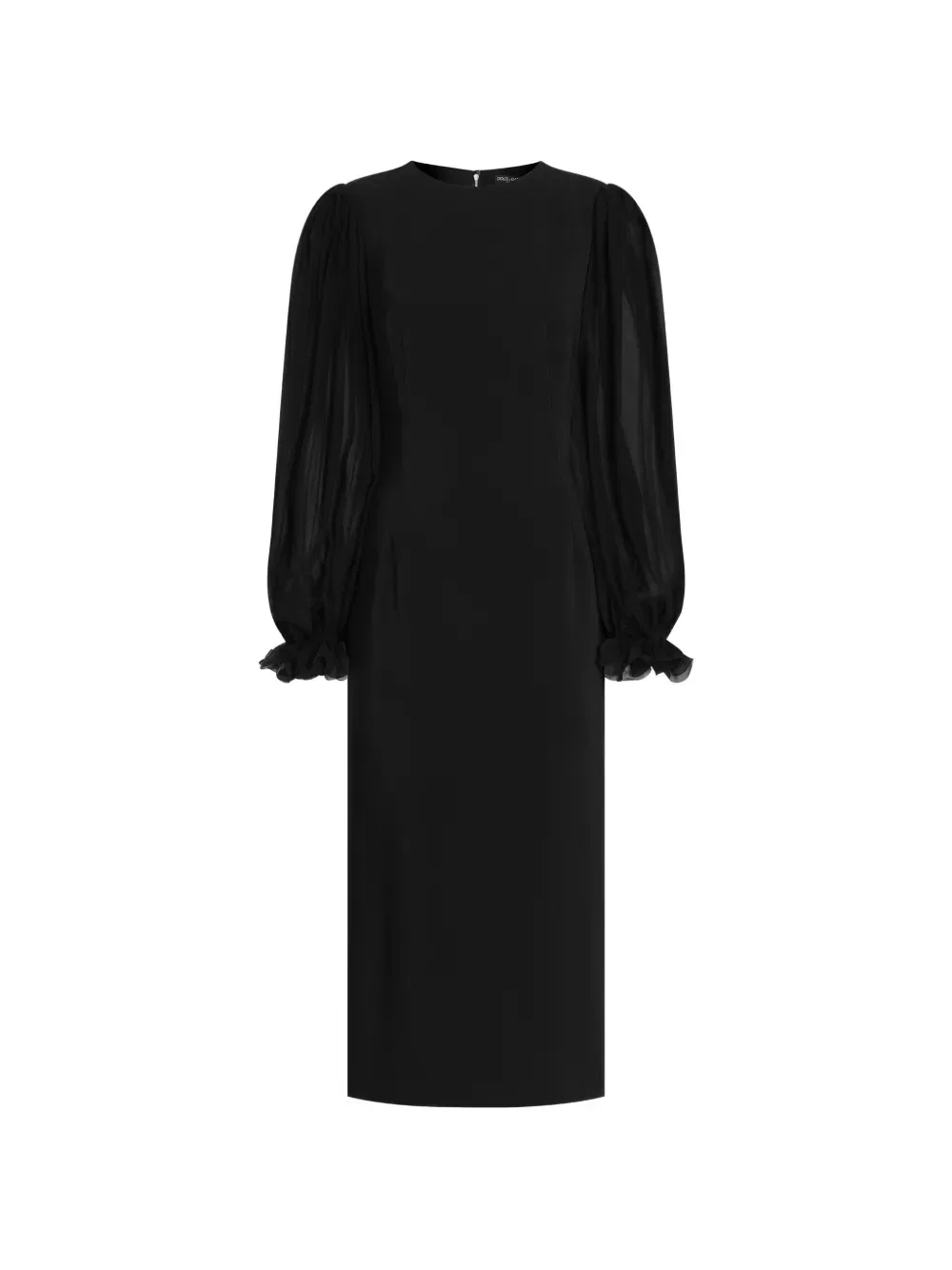 Платье из плотной ткани кади Dolce & Gabbana, черный