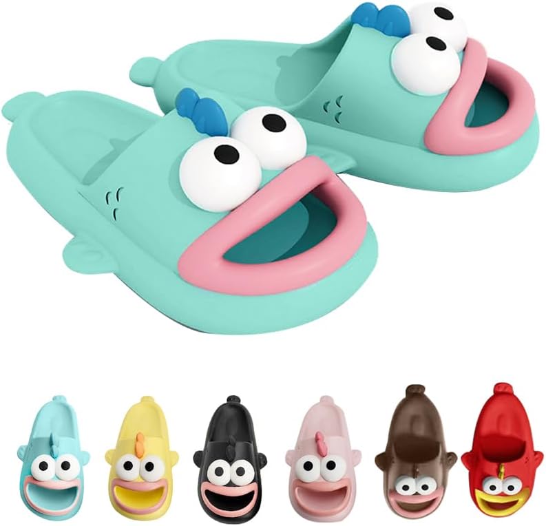 

Тапочки с язычком, шлепанцы «Рыбий облачный» для женщин и мужчин, тапочки с животными, сандалии с открытым носком, летние нескользящие пляжные тапочки для душа Tokisaki, зеленый