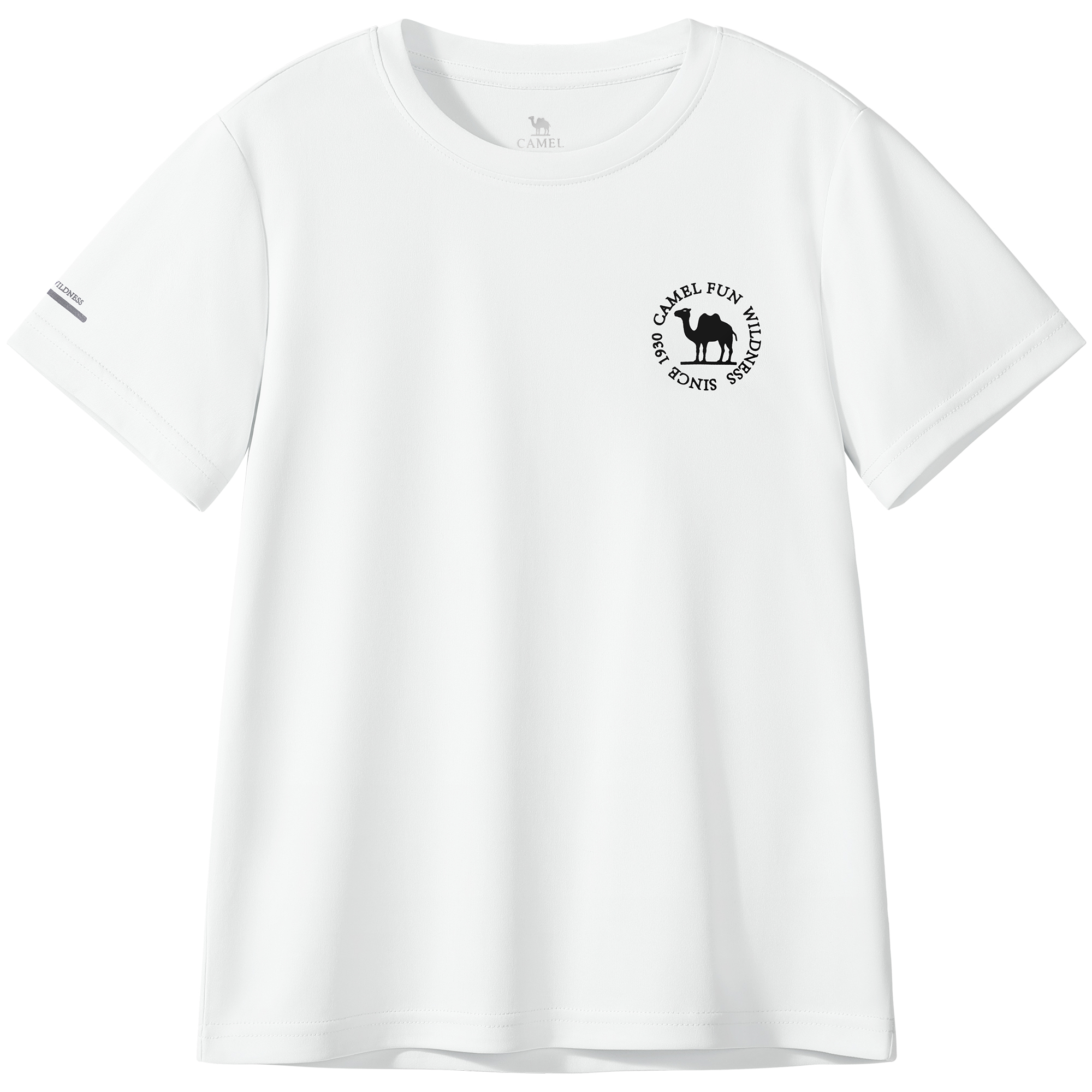 

Футболка для детей Crew Neck Moderate CAMEL, infinite белый