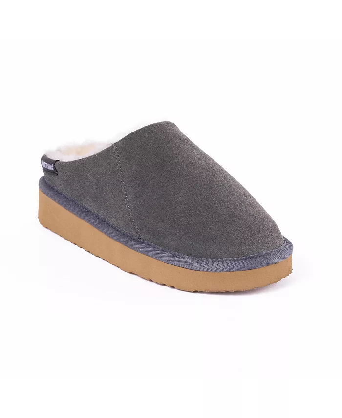 Женские замшевые тапочки Coze Around Clog Minnetonka, серый