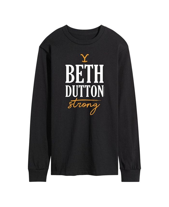 

Мужская футболка с длинным рукавом Yellowstone Beth Dutton Strong AIRWAVES, черный