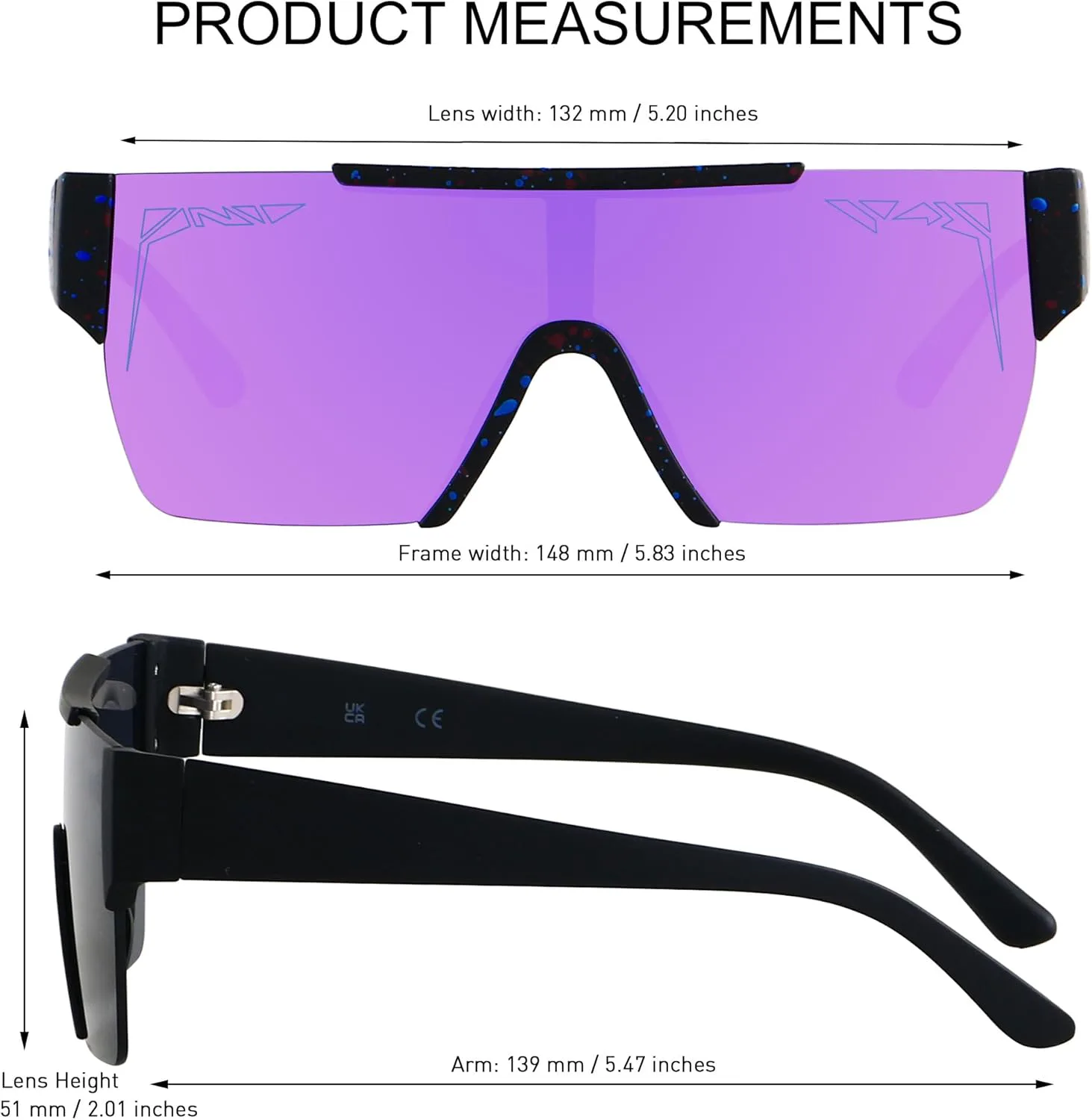 

Солнцезащитные очки LYZOIT квадратной формы для женщин и мужчин, с плоской верхней частью, зеркальные, с защитой от УФ-излучения, (2pack) Black + Mirror Purple