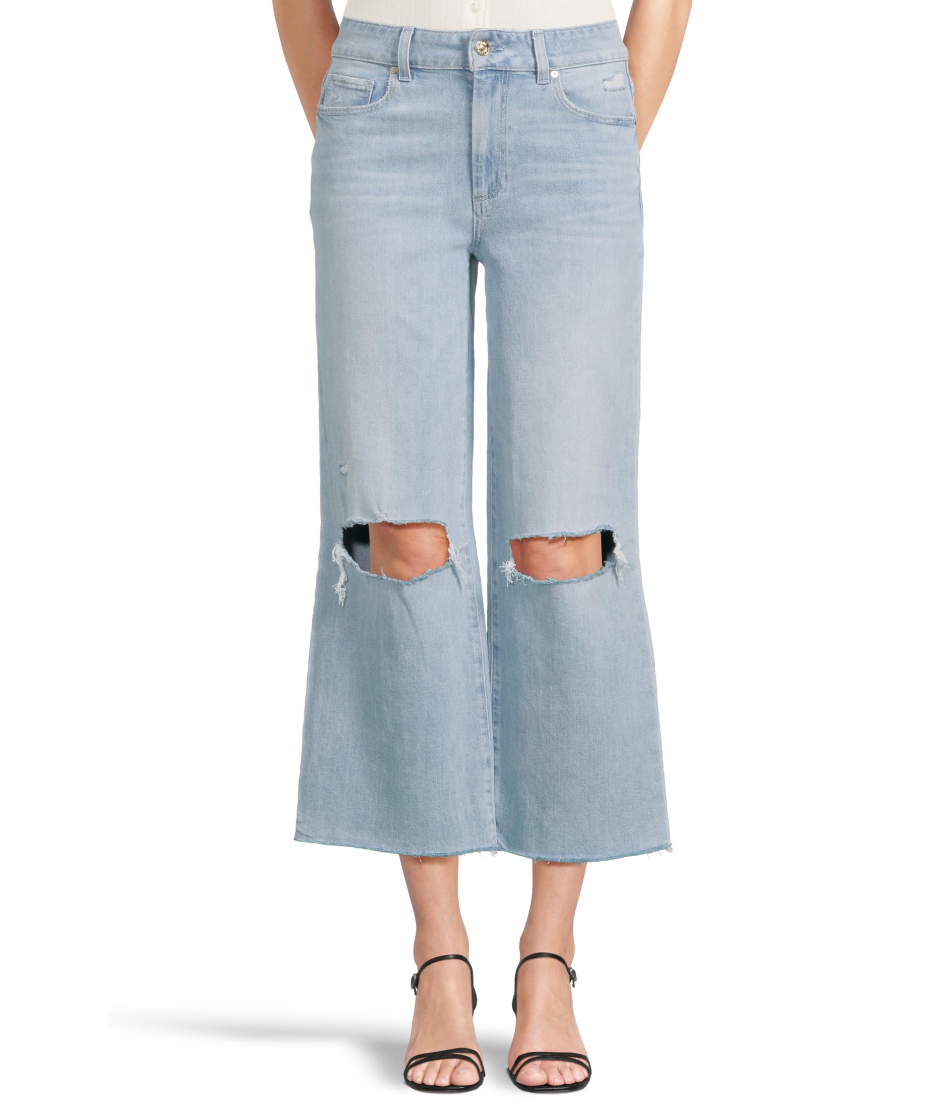 

Джинсы Paige Sasha Ankle Raw Hem In Maeve Destructed, Maeve Destructed