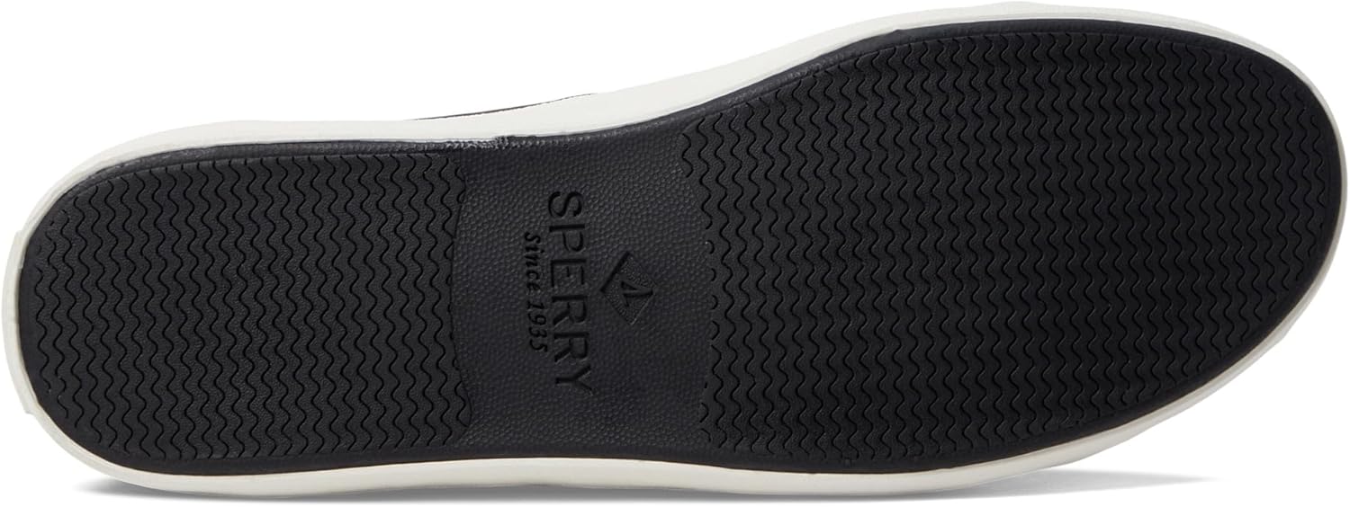 Мужские кожаные кроссовки Sperry Striper, черный — фото 3