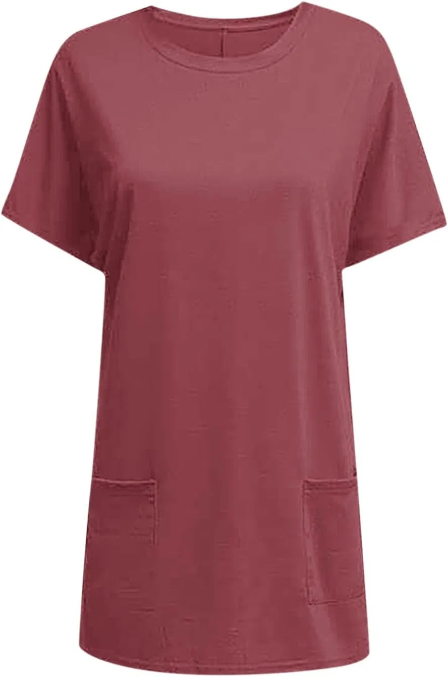 Поло, хлопковое, Women's Short Sleeve Long Sleeve T-Shirt, розовый — фото 3