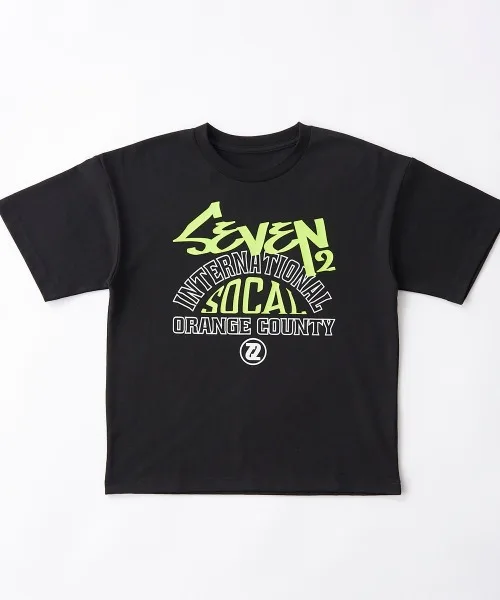 Детская футболка с логотипом SEVEN2 чёрная