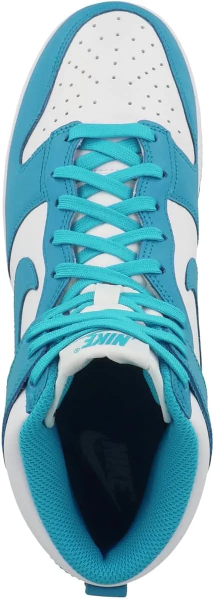 Мужские баскетбольные кроссовки Nike Dunk Hi Retro, белый/синий — фото 2