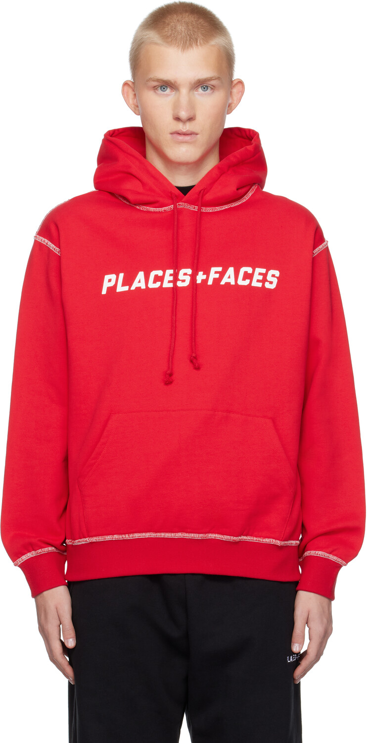 

PACES+FACES Толстовка с контрастной строчкой PACES+FACES PLACES+FACES, красный